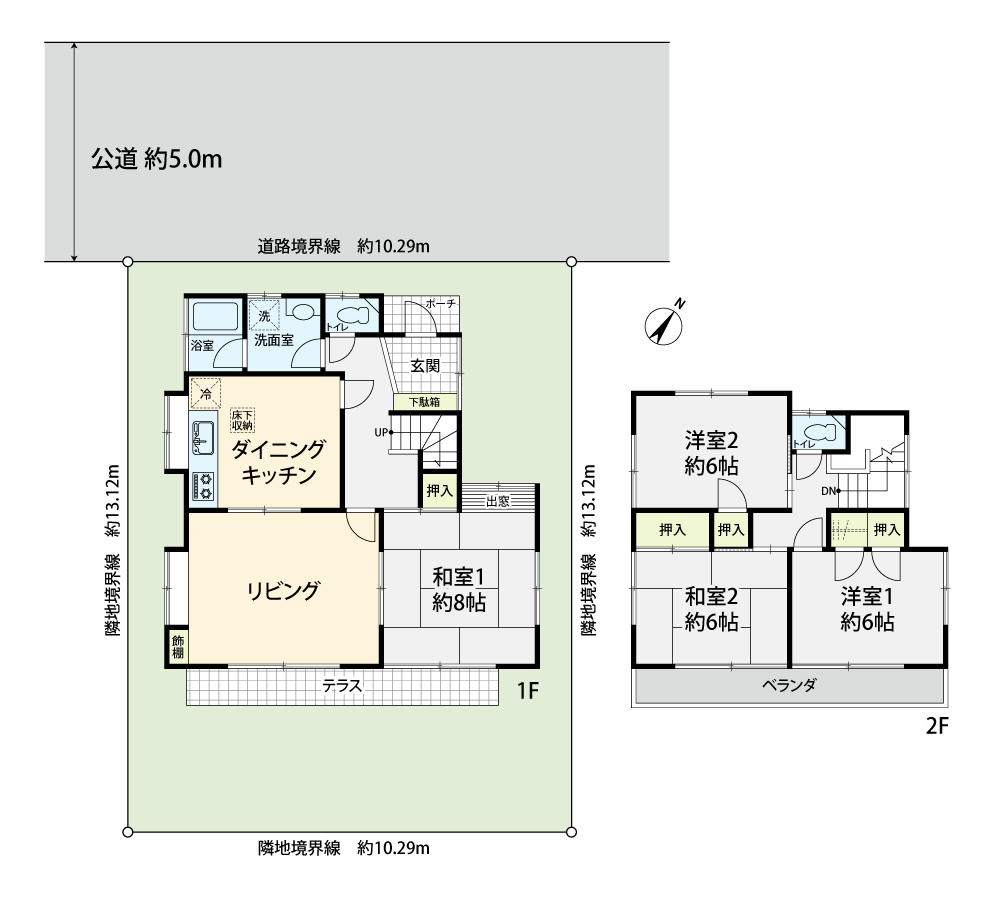 掲載の敷地配置図?間取図は設計図書を基に描き起こしたもので実際とは多少異なる場合があります。