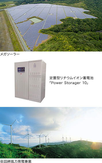 メガソーラー 定置型リチウムイオン蓄電池「Power Storager 10」佐田岬風(fēng)力発電事業(yè)