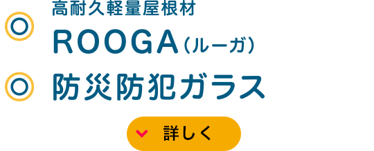 高耐久軽量屋根材 ROOGA（ルーガ）?防災(zāi)防犯ガラス