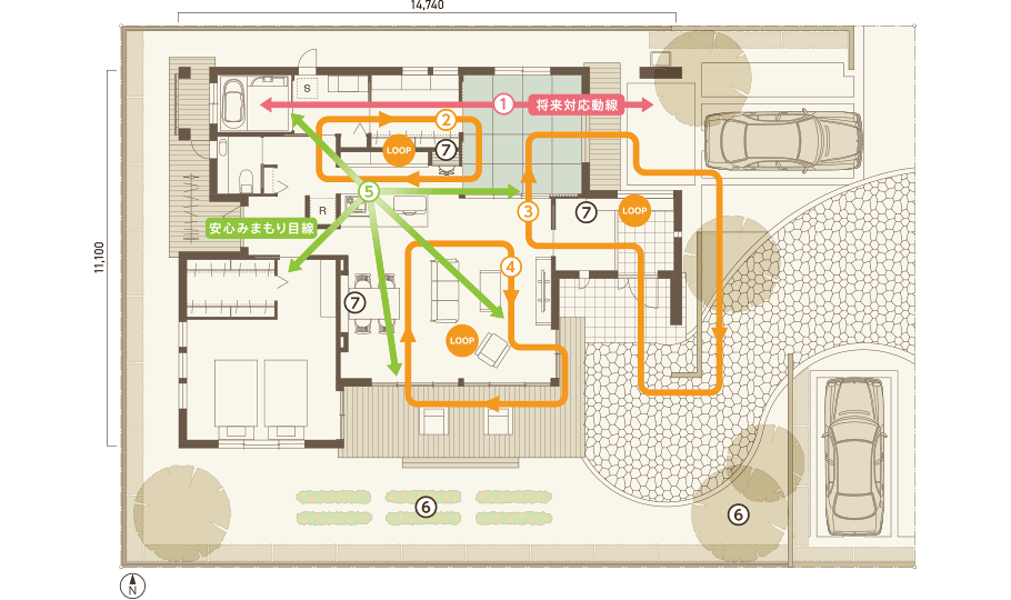 プラン例の間取り図