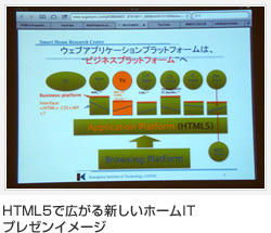 HTML5で広がる新しいホームITプレゼンイメージ