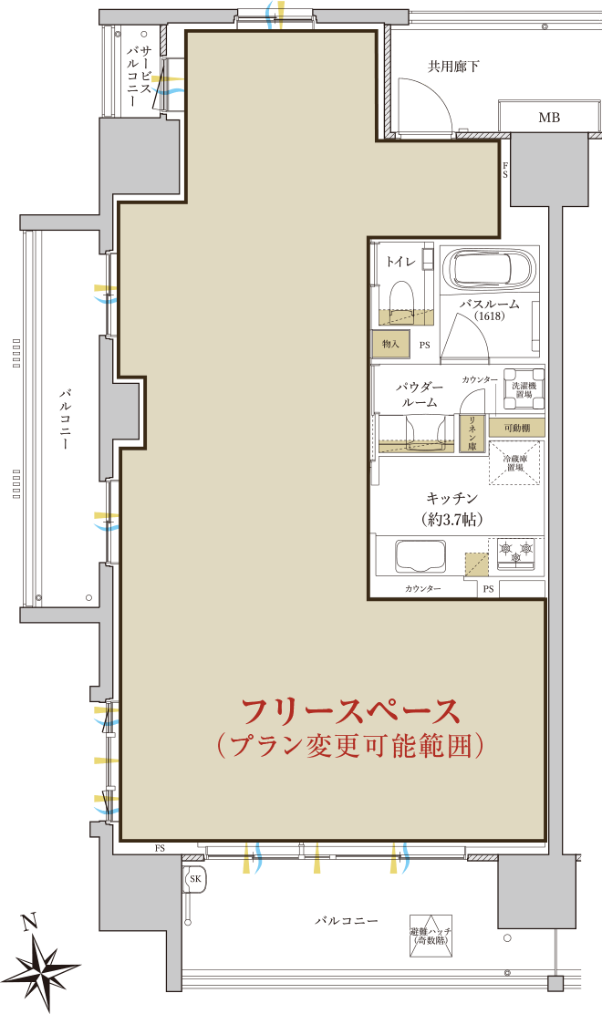 Gtype 間取り図