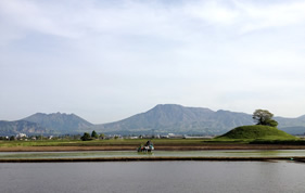 阿蘇古墳群の田植え