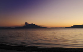 錦江灣と桜島