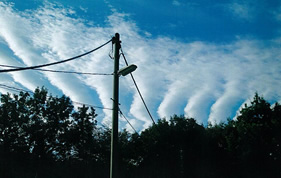 我が家からの鱗雲