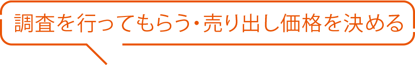 調(diào)査を行ってもらう?売り出し価格を決める