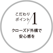 こだわりポイント1 クローズド外構(gòu)で安心感を