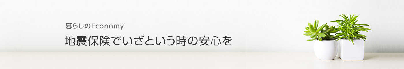 [暮らしのEconomy]地震保険でいざという時の安心を